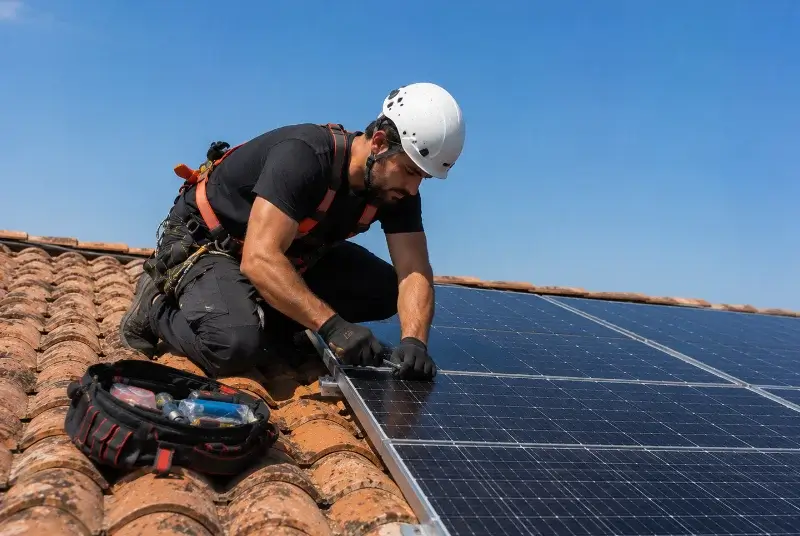 Maintenance et monitoring de panneaux solaires à Aniane